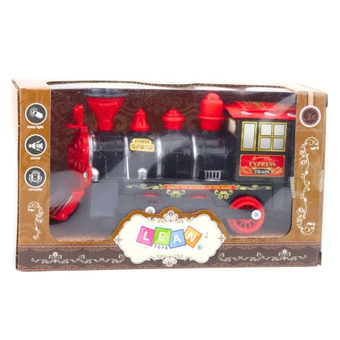 LEAN Toys Lokomotywa Klasyczna Elektryczna Czujnik Przeszkód Światła Dźwięki LEAN Toys Lokomotywa Klasyczna Elektryczna Czujnik Przeszkód Światła Dźwięki