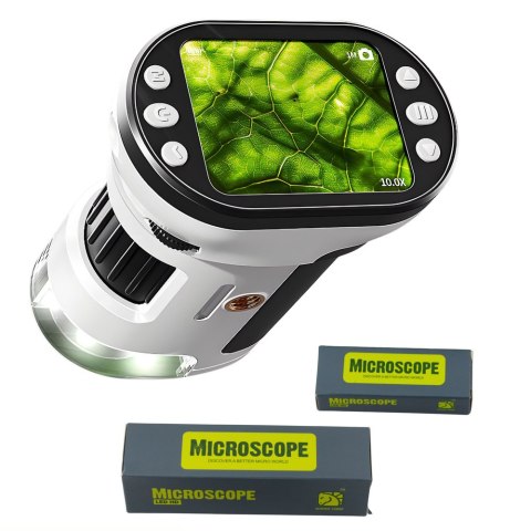 LEAN Toys Mikroskop Dla Dzieci Edukacyjny Cyfrowy Z Ekranem LEAN Toys Mikroskop Dla Dzieci Edukacyjny Cyfrowy Z Ekranem