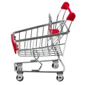 LEAN Toys Mini Wózek Sklepowy Metalowy Odgrywanie Scen Dla Lalek Ozdoba