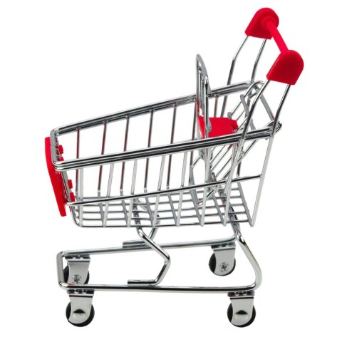 LEAN Toys Mini Wózek Sklepowy Metalowy Odgrywanie Scen Dla Lalek Ozdoba LEAN Toys Mini Wózek Sklepowy Metalowy Odgrywanie Scen Dla Lalek Ozdoba