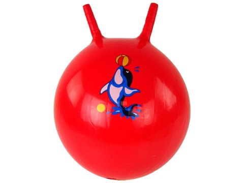 LEAN Toys Piłka Do Skakania Skoczek 45 cm Morskie Zwierzęta Czerwony LEAN Toys Piłka Do Skakania Skoczek 45 cm Morskie Zwierzęta Czerwony
