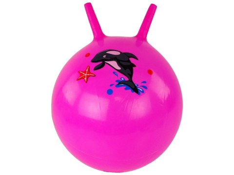 LEAN Toys Piłka Do Skakania Skoczek 45 cm Różowy LEAN Toys Piłka Do Skakania Skoczek 45 cm Różowy