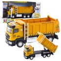 LEAN Toys Samochód Budowlany Ciężarówka Wywrotka Żółta