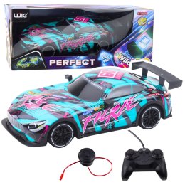 LEAN Toys Samochód Wyścigowy Zdalnie Sterowany Pilot RC Zielony Różowy