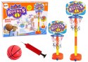LEAN Toys Zestaw Do Koszykówki Kosz Piłka 120 cm Pompka