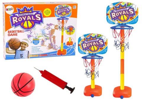 LEAN Toys Zestaw Do Koszykówki Kosz Piłka 120 cm Pompka