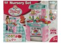 LEAN Toys Zestaw Do Opieki Niemowlaka Stolik Akcesoria Pralka