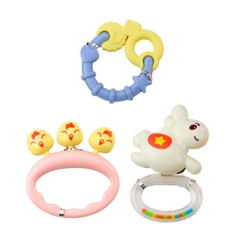 LEAN Toys Zestaw Grzechotki Gryzaki Dla Niemowlaka Pastelowe Kolory 7 szt. LEAN Toys Zestaw Grzechotki Gryzaki Dla Niemowlaka Pastelowe Kolory 7 szt.