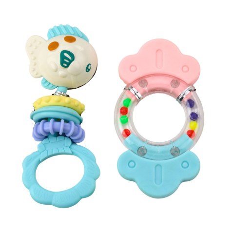 LEAN Toys Zestaw Grzechotki Gryzaki Dla Niemowlaka Pastelowe Kolory 7 szt. LEAN Toys Zestaw Grzechotki Gryzaki Dla Niemowlaka Pastelowe Kolory 7 szt.