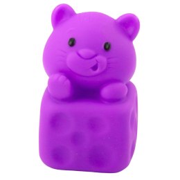 LEAN Toys Zestaw Miękkich Gumowych Klocków Kolorowe Zwierzątka 6el.