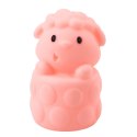 LEAN Toys Zestaw Miękkich Gumowych Klocków Kolorowe Zwierzątka 6el.