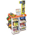 LEAN Toys Zestaw Sklepowy Kasa Wózek Skaner Supermarket Sklepik Dla Dzieci