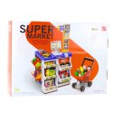 LEAN Toys Zestaw Sklepowy Kasa Wózek Skaner Supermarket Sklepik Dla Dzieci