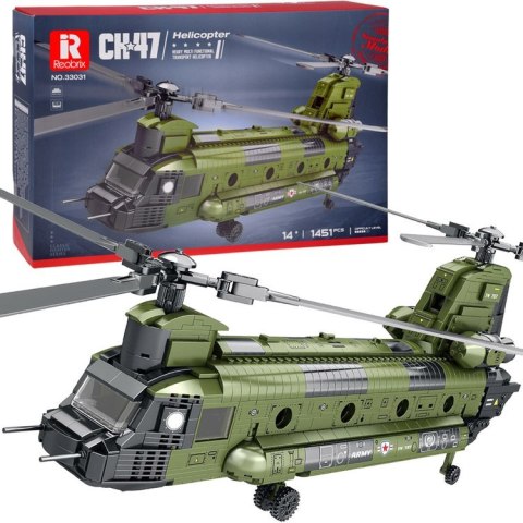 Reobrix Licencjonowane Klocki Helikopter CH-47 Chinook 1458 ele ZA5802 Reobrix Licencjonowane Klocki Helikopter CH-47 Chinook 1458 ele ZA5802