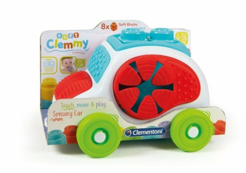 Clementoni Clemmy Autko Sensoryczne z Klockami Sorter Clementoni 17315 Clementoni Clemmy Autko Sensoryczne z Klockami Sorter Clementoni 17315
