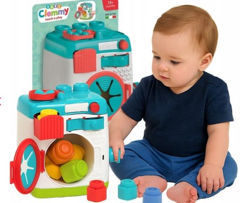 Clementoni Clemmy Pralka Sensoryczna Sorter Klocki Clementoni 17582 Clementoni Clemmy Pralka Sensoryczna Sorter Klocki Clementoni 17582