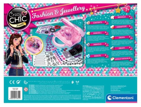 Clementoni Crazy Chic Zestaw DIY Crazy Torebeczka Koraliki Bransoletki Clementoni 17651 Clementoni Crazy Chic Zestaw DIY Crazy Torebeczka Koraliki Bransoletki Clementoni 17651