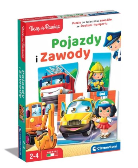 Clementoni Gra edukacyjna Pojazdy i Zawody Uczę się Bawiąc Język Polski Clementoni 50765 Clementoni Gra edukacyjna Pojazdy i Zawody Uczę się Bawiąc Język Polski Clementoni 50765