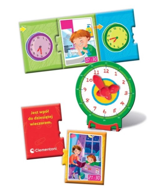 Clementoni Gra edukacyjna Puzzle Która Jest Godzina? Zegarek Uczę się Bawiąc Język Polski Clementoni 50771 Clementoni Gra edukacyjna Puzzle Która Jest Godzina? Zegarek Uczę się Bawiąc Język Polski Clementoni 50771