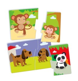 Clementoni Gra edukacyjna Puzzle Mamy i Dzieci Język Polski Zwierzęta Uczę się Bawiąc Clementoni 50763