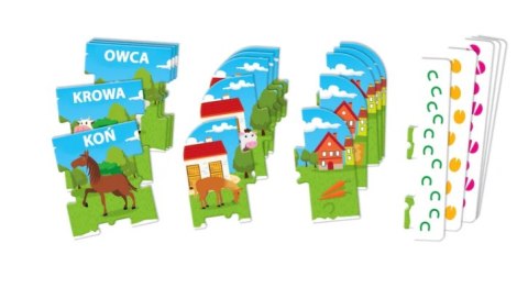 Clementoni Gra edukacyjna Zwierzęta Na Farmie Uczę się Bawiąc Język Polski Clementoni 50768 Clementoni Gra edukacyjna Zwierzęta Na Farmie Uczę się Bawiąc Język Polski Clementoni 50768