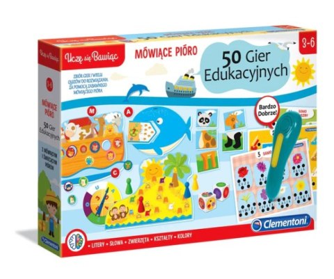 Clementoni Mówiące Pióro 50 Gier Edukacyjnych Uczę się Bawiąc Język Polski Clementoni 50650 Clementoni Mówiące Pióro 50 Gier Edukacyjnych Uczę się Bawiąc Język Polski Clementoni 50650