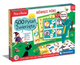 Clementoni Mówiące Pióro 500 Pytań Zwierzęta Uczę się Bawiąc Język Polski Clementoni 50781