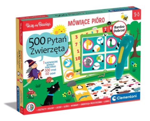 Clementoni Mówiące Pióro 500 Pytań Zwierzęta Uczę się Bawiąc Język Polski Clementoni 50781 Clementoni Mówiące Pióro 500 Pytań Zwierzęta Uczę się Bawiąc Język Polski Clementoni 50781