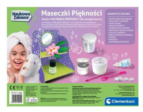 Clementoni Naukowa Zabawa Zestaw DIY Maseczki Piękności Język Polski Clementoni 50901 Clementoni Naukowa Zabawa Zestaw DIY Maseczki Piękności Język Polski Clementoni 50901