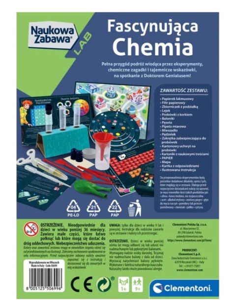 Clementoni Naukowa Zabawa Zestaw Doświadczeń Eksperymenty Fascynująca Chemia Język Polski Clementoni 50699 Clementoni Naukowa Zabawa Zestaw Doświadczeń Eksperymenty Fascynująca Chemia Język Polski Clementoni 50699