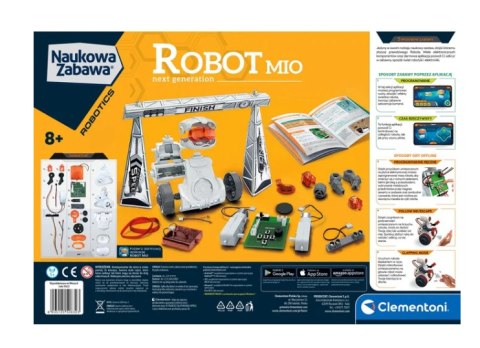 Clementoni Naukowa Zabawa Zestaw Robot Mio Nowa Generacja Język Polski Clementoni 50632 Clementoni Naukowa Zabawa Zestaw Robot Mio Nowa Generacja Język Polski Clementoni 50632