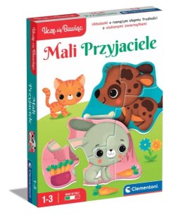Clementoni Puzzle Mali Przyjaciele Zwierzątka Farma Uczę się Bawiąc Język Polski Clementoni 50761
