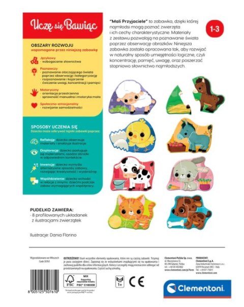 Clementoni Puzzle Mali Przyjaciele Zwierzątka Farma Uczę się Bawiąc Język Polski Clementoni 50761 Clementoni Puzzle Mali Przyjaciele Zwierzątka Farma Uczę się Bawiąc Język Polski Clementoni 50761