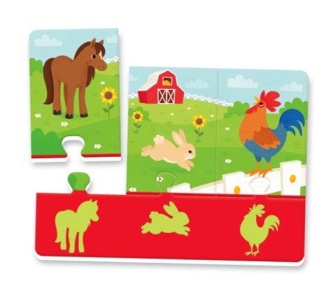 Clementoni Puzzle Zwierzęta i Ich Cienie Uczę się Bawiąc Język Polski Clementoni 50762 Clementoni Puzzle Zwierzęta i Ich Cienie Uczę się Bawiąc Język Polski Clementoni 50762