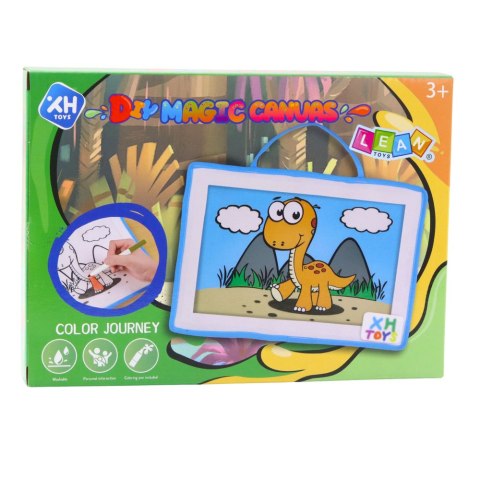 LEAN TOYS Tablica Do Malowania DIY Magiczna Płótno Pisaki Zmywalne LEAN TOYS Tablica Do Malowania DIY Magiczna Płótno Pisaki Zmywalne