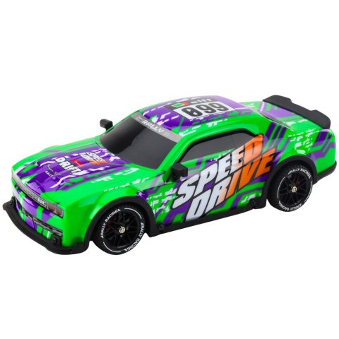 LEAN Toys Auto Sportowe Zdalnie Sterowane RC Podświetlana Karoseria Drift Zielone LEAN Toys Auto Sportowe Zdalnie Sterowane RC Podświetlana Karoseria Drift Zielone
