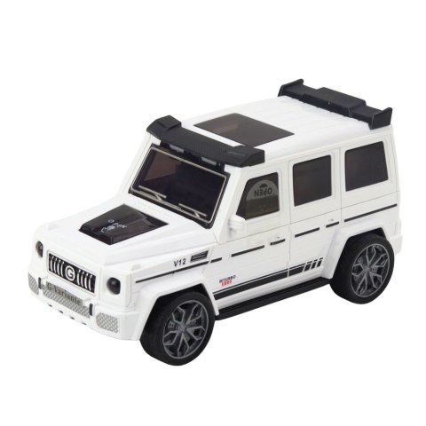 LEAN Toys Auto Terenowe Metalowe Ukryty Samochodzik Światło Dźwięk Biały Niebieski LEAN Toys Auto Terenowe Metalowe Ukryty Samochodzik Światło Dźwięk Biały Niebieski