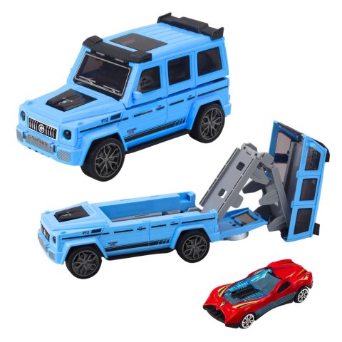 LEAN Toys Auto Terenowe Metalowe Ukryty Samochodzik Światło Dźwięk Biały Niebieski LEAN Toys Auto Terenowe Metalowe Ukryty Samochodzik Światło Dźwięk Biały Niebieski