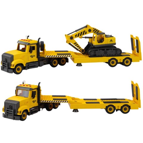 LEAN Toys Ciężarówka Laweta Do Skręcania DIY Koparka Gąsienicowa Światła Dźwięki LEAN Toys Ciężarówka Laweta Do Skręcania DIY Koparka Gąsienicowa Światła Dźwięki