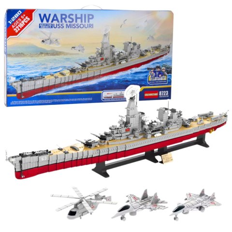 LEAN Toys Klocki Konstrukcyjne Duży Lotniskowiec Wojenny 3216 el. LEAN Toys Klocki Konstrukcyjne Duży Lotniskowiec Wojenny 3216 el.