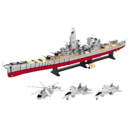 LEAN Toys Klocki Konstrukcyjne Duży Lotniskowiec Wojenny 3216 el.