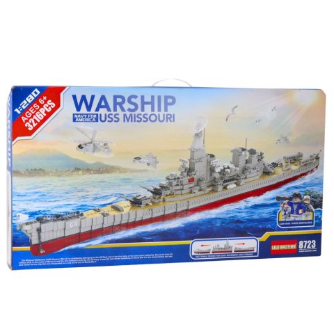LEAN Toys Klocki Konstrukcyjne Duży Lotniskowiec Wojenny 3216 el. LEAN Toys Klocki Konstrukcyjne Duży Lotniskowiec Wojenny 3216 el.