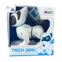 LEAN Toys Piesek Interaktywny Robot Pies Pilot Światło Dźwięk Biały Niebieski