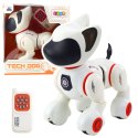 LEAN Toys Piesek Interaktywny Robot Pies Pilot Światło Dźwięk Biały Pomarańczowy