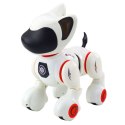 LEAN Toys Piesek Interaktywny Robot Pies Pilot Światło Dźwięk Biały Pomarańczowy
