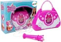 LEAN Toys Przenośne Karaoke w Torebce Różowe Mikrofon USB