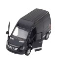LEAN Toys Samochód Dostawczy Metalowy Dźwięki Czarny LEAN Toys Samochód Dostawczy Metalowy Dźwięki Czarny
