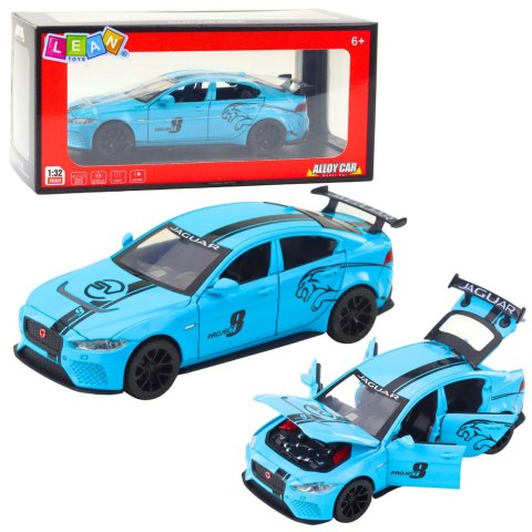 LEAN Toys Samochód Metalowy Jaguar Światła Dżwieki Niebieski LEAN Toys Samochód Metalowy Jaguar Światła Dżwieki Niebieski
