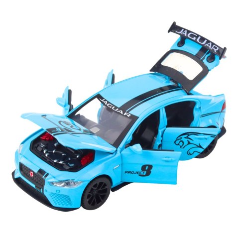 LEAN Toys Samochód Metalowy Jaguar Światła Dżwieki Niebieski LEAN Toys Samochód Metalowy Jaguar Światła Dżwieki Niebieski