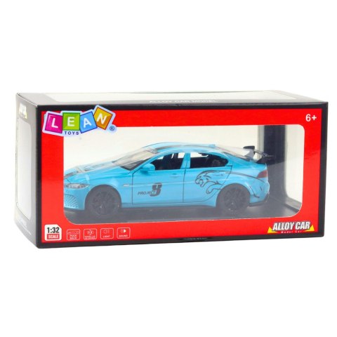 LEAN Toys Samochód Metalowy Jaguar Światła Dżwieki Niebieski LEAN Toys Samochód Metalowy Jaguar Światła Dżwieki Niebieski